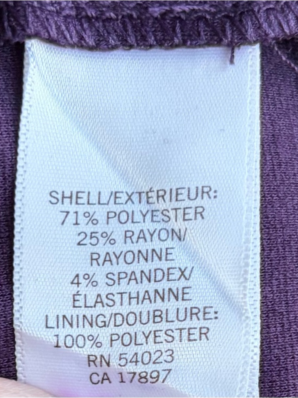 •Banana Republic• NWT Purple Ruffle Front Sheath Dress - Size 8 - Picture 6 of 7